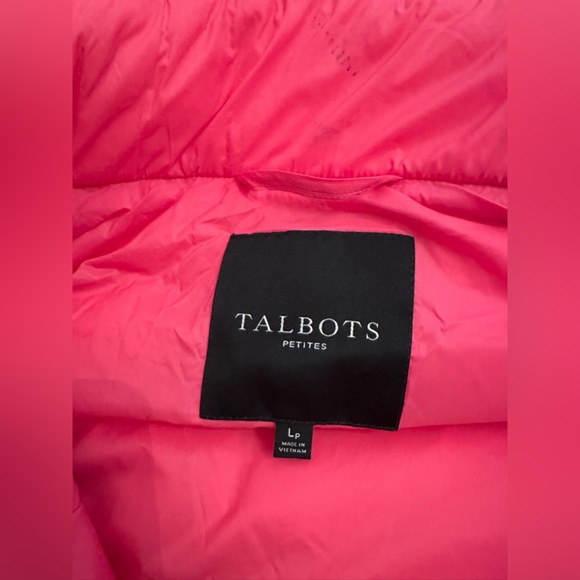 Talbots Pink Down Puffer Vest Size Petite Large(n) - Picture 11 of 12